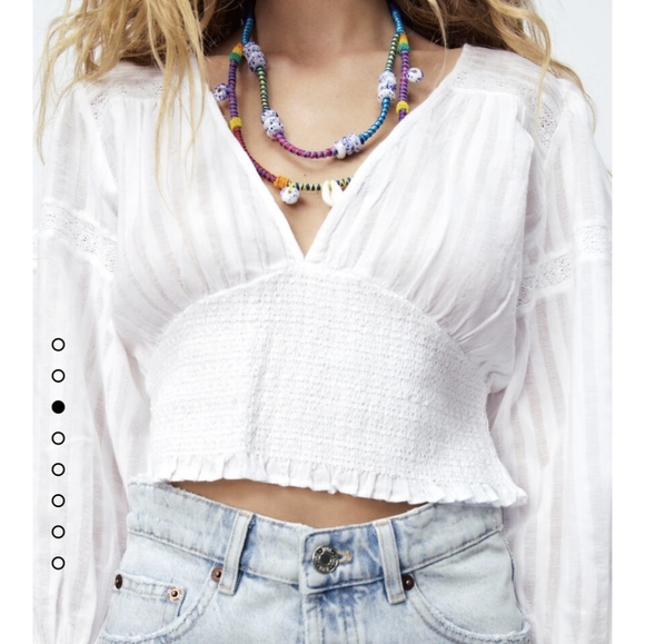 Zara Linen Blouse - Picture 3 of 9